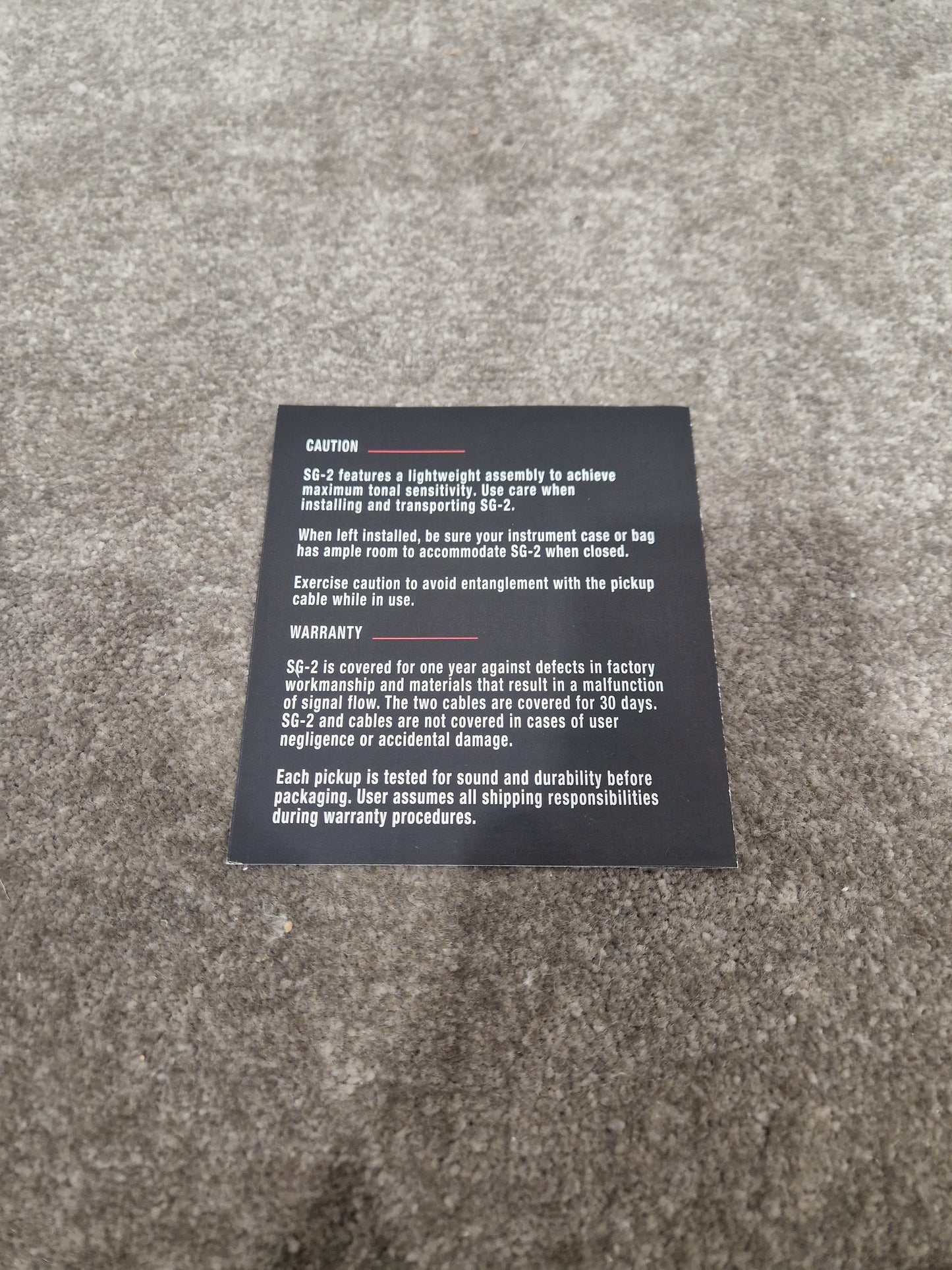 KNA S2 Piezo Pickup - Detachable Acoustic Transducer - Excellent w/ Original Box