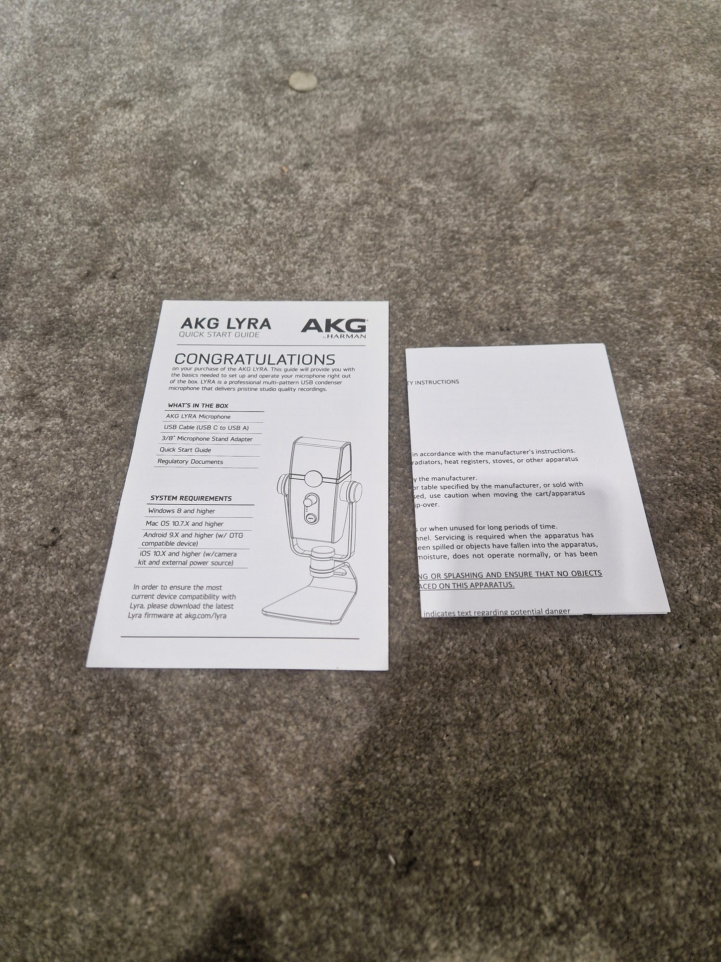 AKG Lyra - USB Condenser Microphone - Excellent w/ Original Box