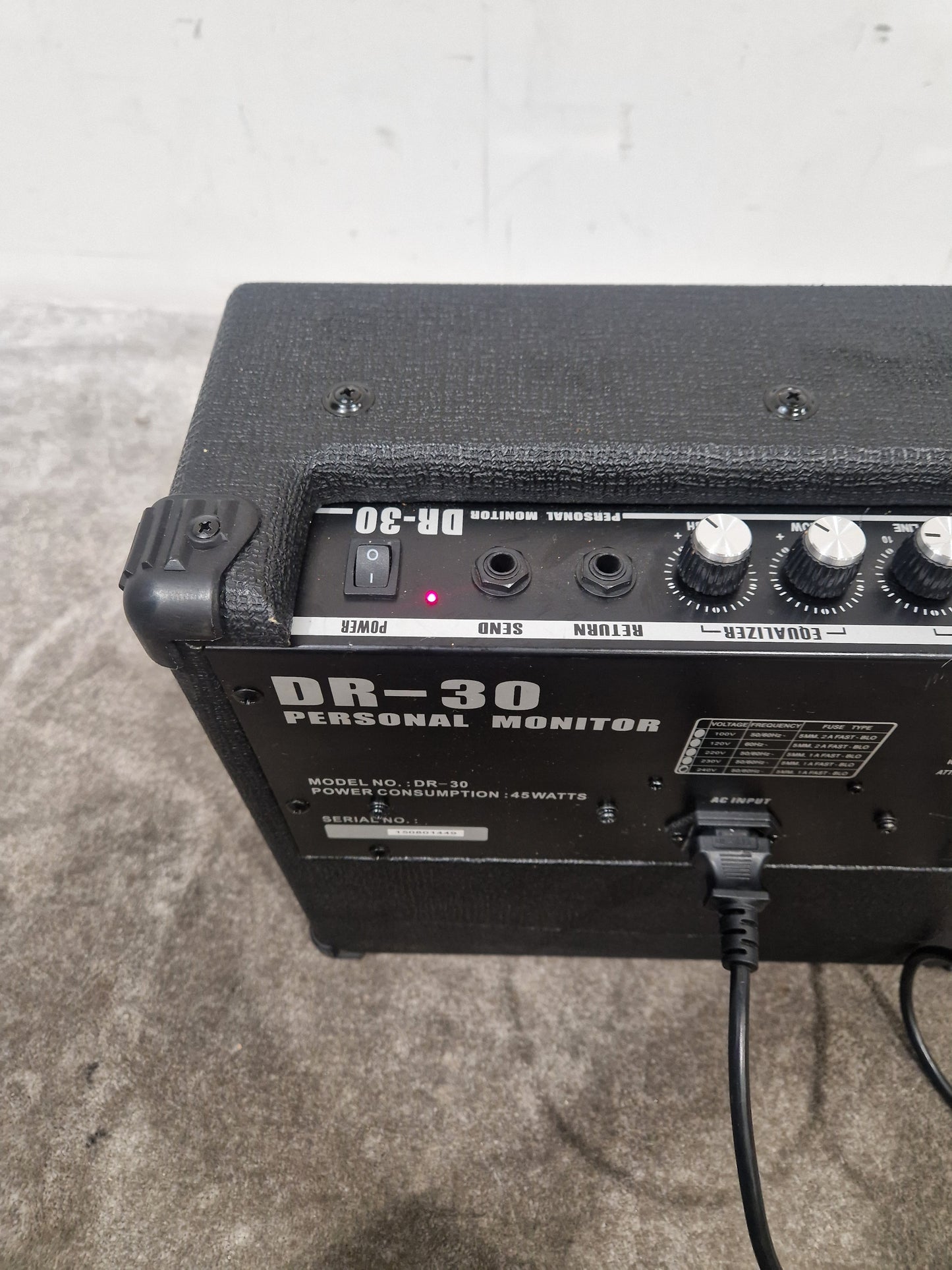 Subzero DR-30 Drum Amplifier - Compact Drum Monitor - Excellent w/ Power Supply