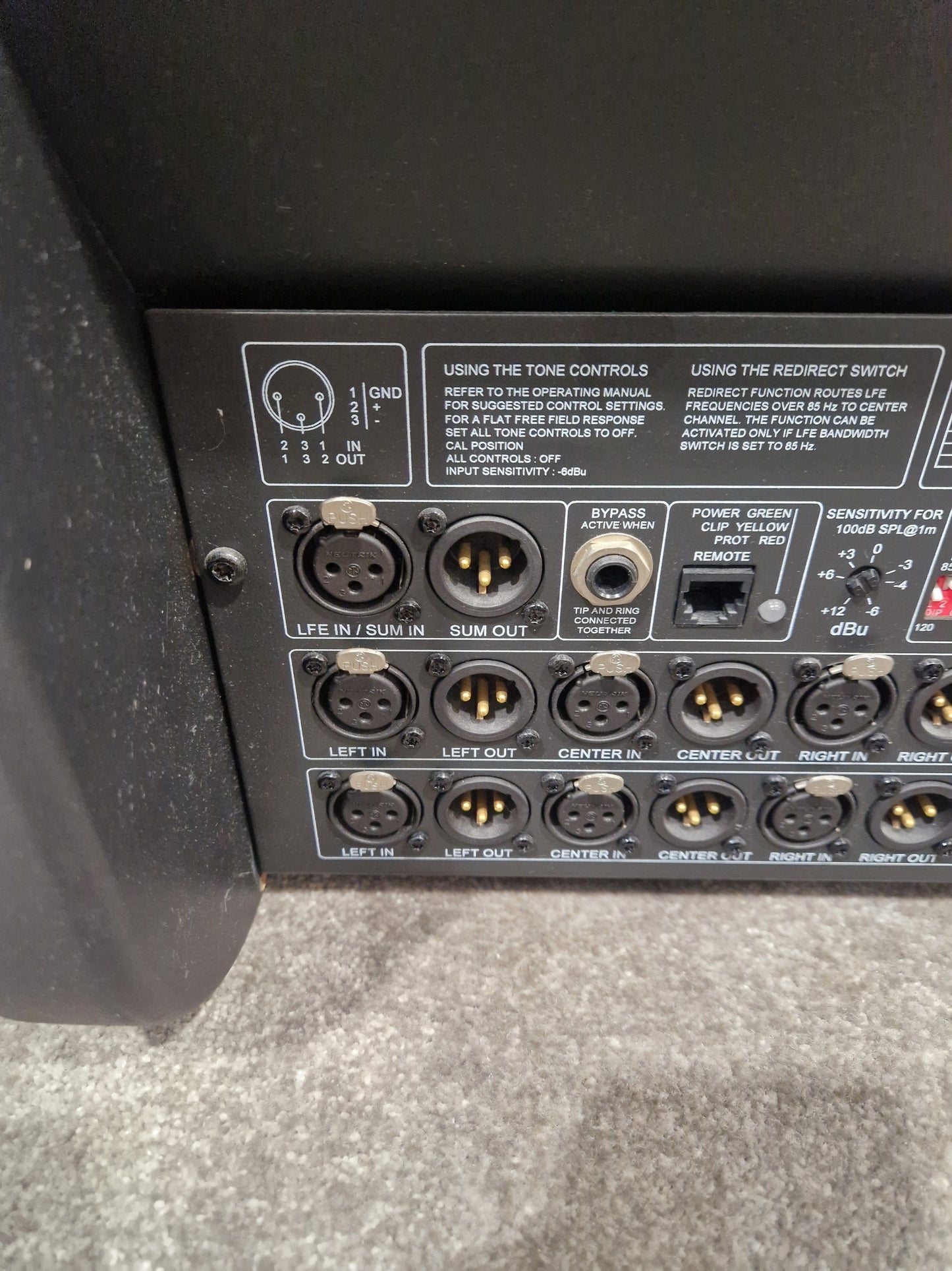 Genelec 7060B Active Subwoofer - Precise Bass Response - Very Good w/ Power Supply