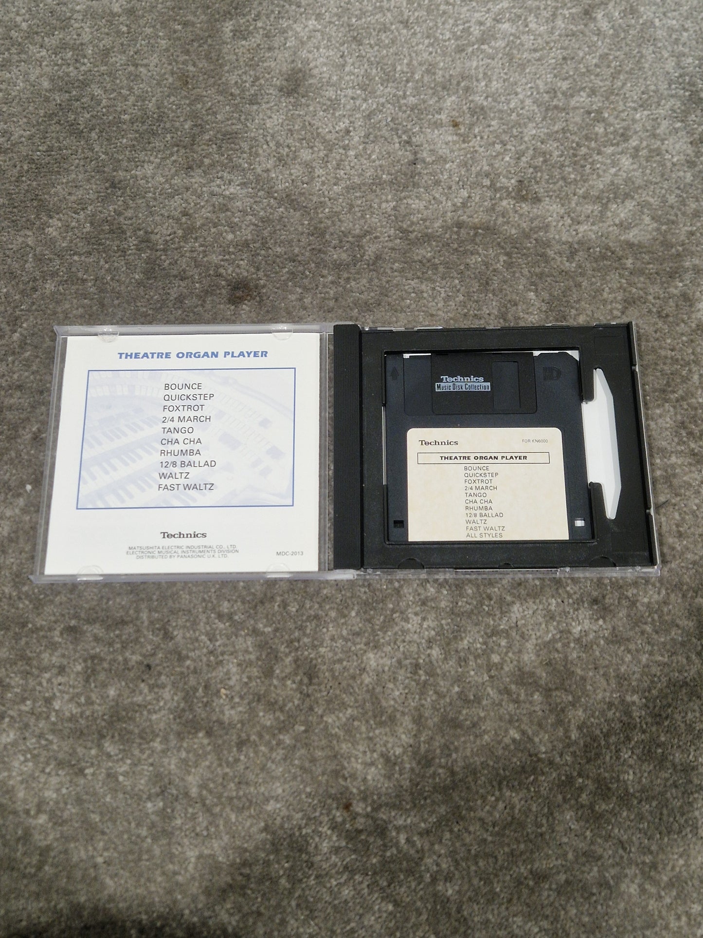 Technics Theatre Organ Player For KN6000 Sound Module - Advanced Digital Sound - Excellent