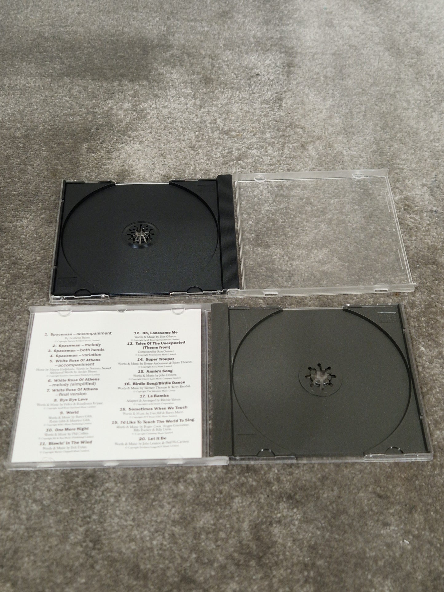 The Complete Keyboard Player 1 And 2 Discs - Instructional Audio Discs - Excellent