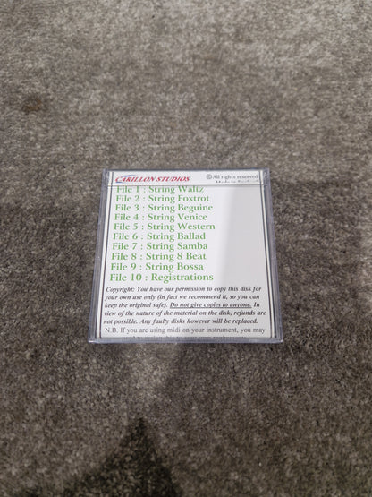 Carillon Studios Romantic Strings Floppy Disc For Kn2400-7000 - Vintage Sound Library - Excellent