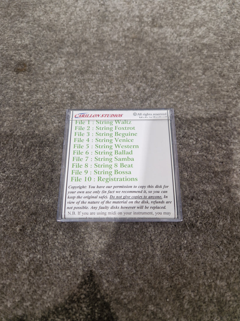 Carillon Studios Romantic Strings Floppy Disc For Kn2400-7000 - Vintage Sound Library - Excellent - Image 2