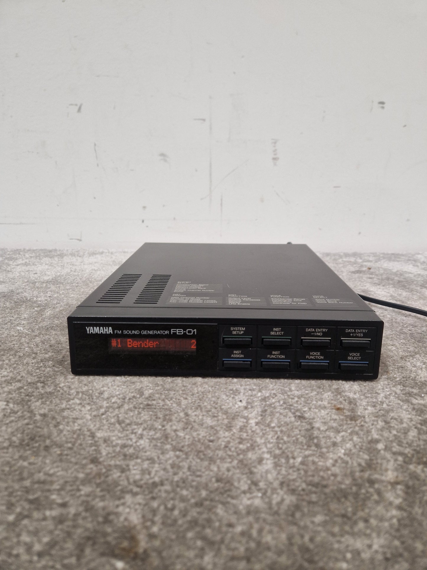 Yamaha FB-01 - FM Tone Generator Module - Very Good w/ Power Supply & Pedal