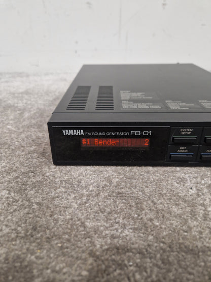 Yamaha FB-01 - FM Tone Generator Module - Very Good w/ Power Supply & Pedal
