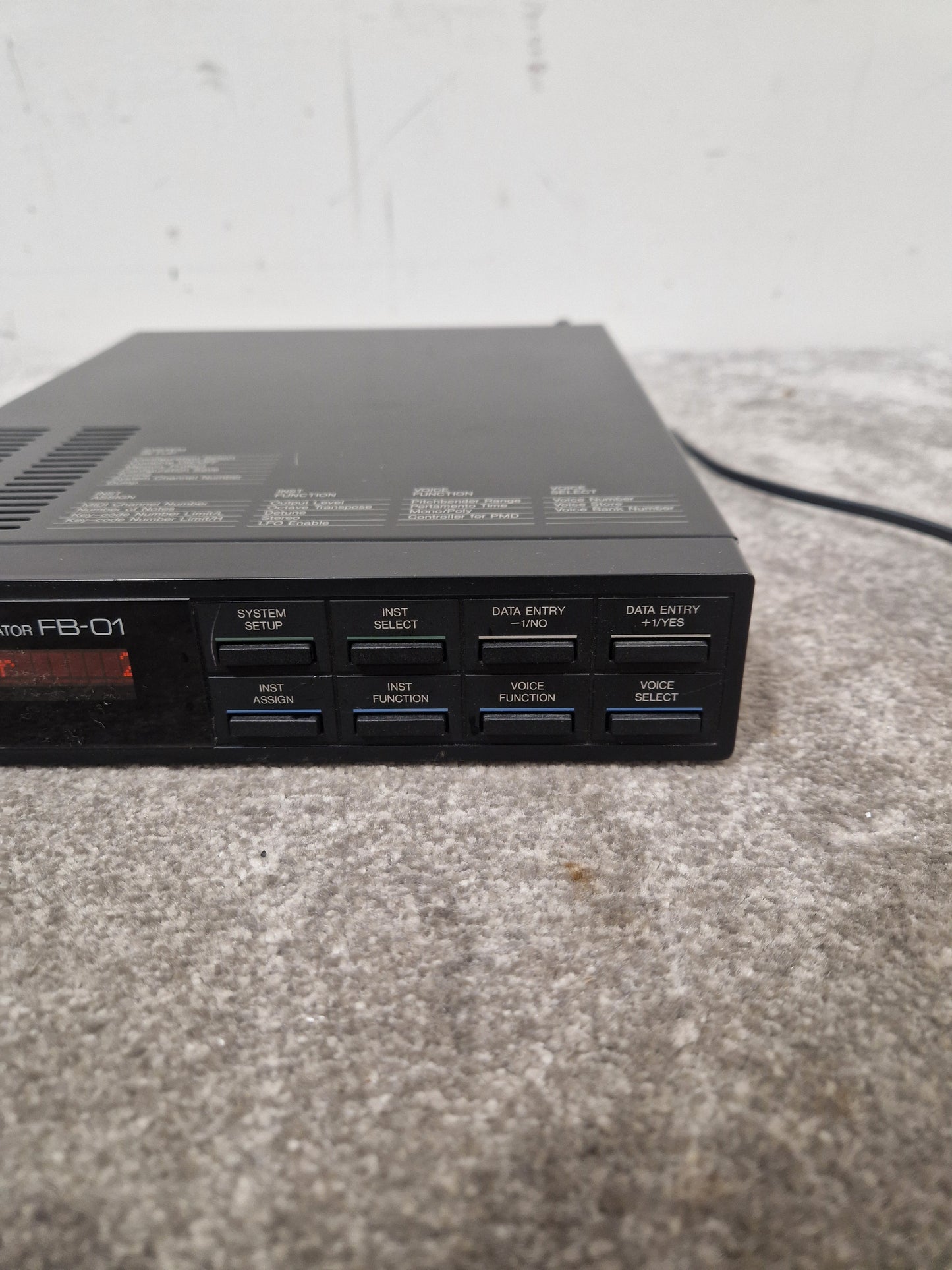 Yamaha FB-01 - FM Tone Generator Module - Very Good w/ Power Supply & Pedal