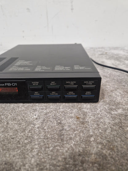 Yamaha FB-01 - FM Tone Generator Module - Very Good w/ Power Supply & Pedal