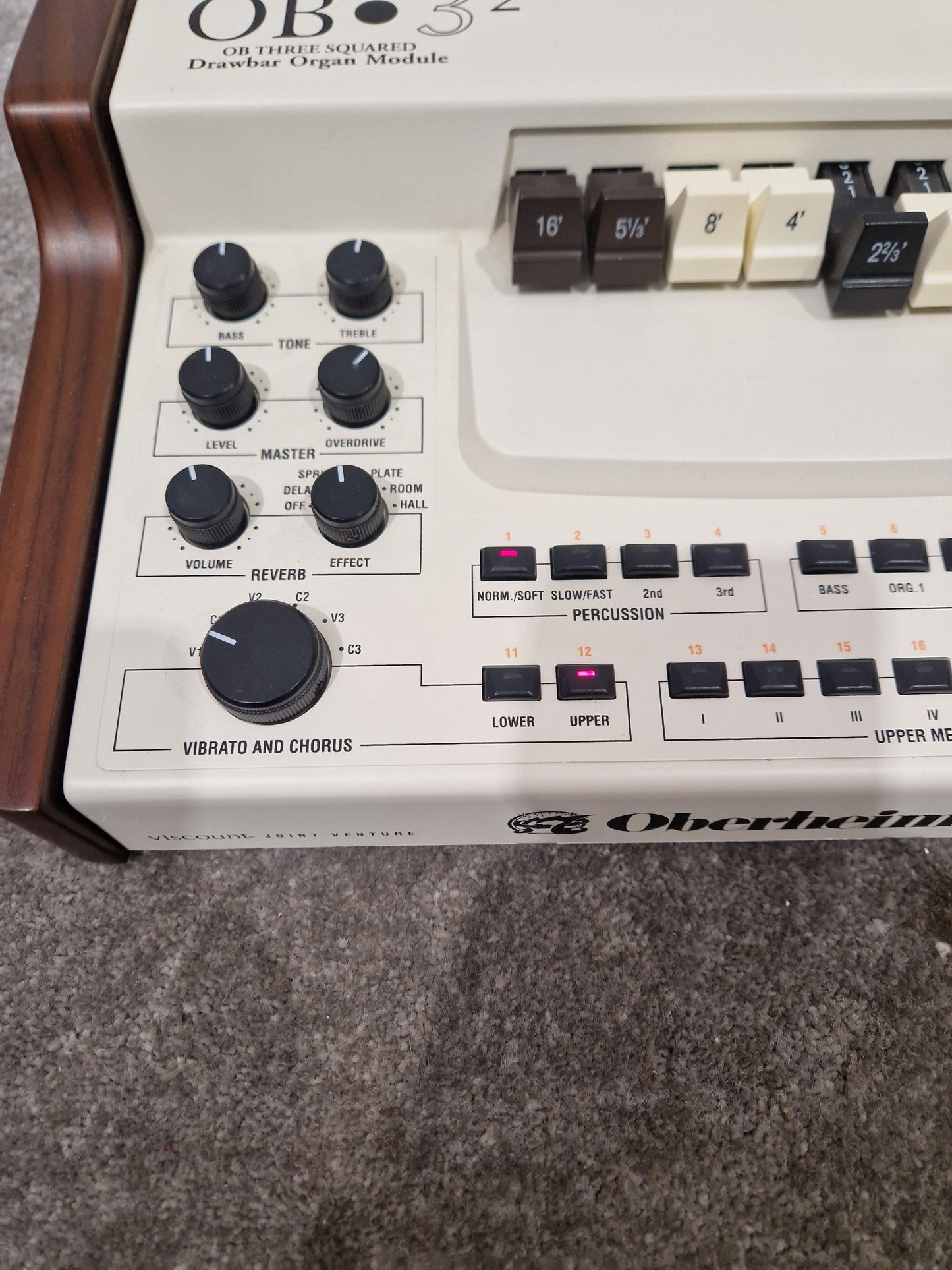 Oberheim OB3 - Classic Organ Emulator - Excellent w/ Power Supply