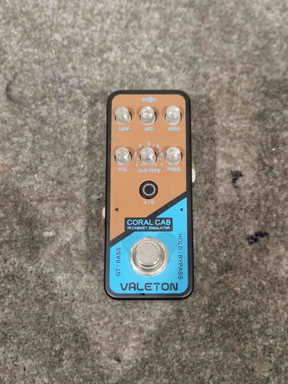 Valeton Coral Cab - Compact Speaker Simulator - Excellent