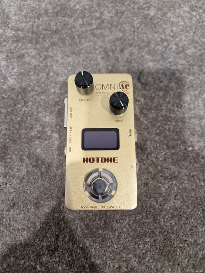 Hotone Omni Acoustic Simulator - Authentic Acoustic Tones - Excellent w/ Original Box & Power Supply