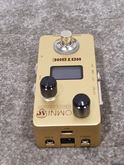 Hotone Omni Acoustic Simulator - Authentic Acoustic Tones - Excellent w/ Original Box & Power Supply