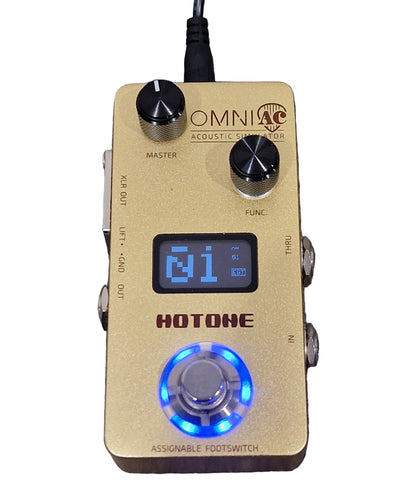 Hotone Omni Acoustic Simulator - Authentic Acoustic Tones - Excellent w/ Original Box & Power Supply