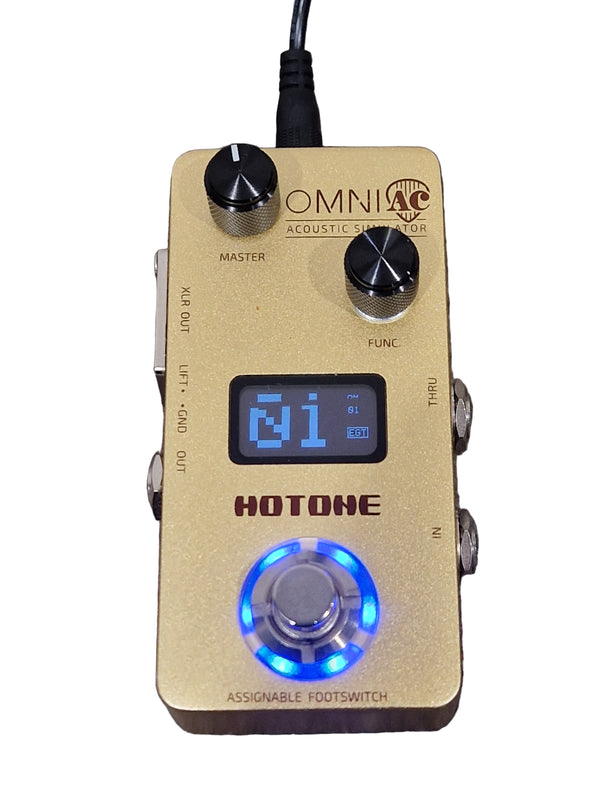 Hotone Omni Acoustic Simulator - Authentic Acoustic Tones - Excellent w/ Original Box & Power Supply