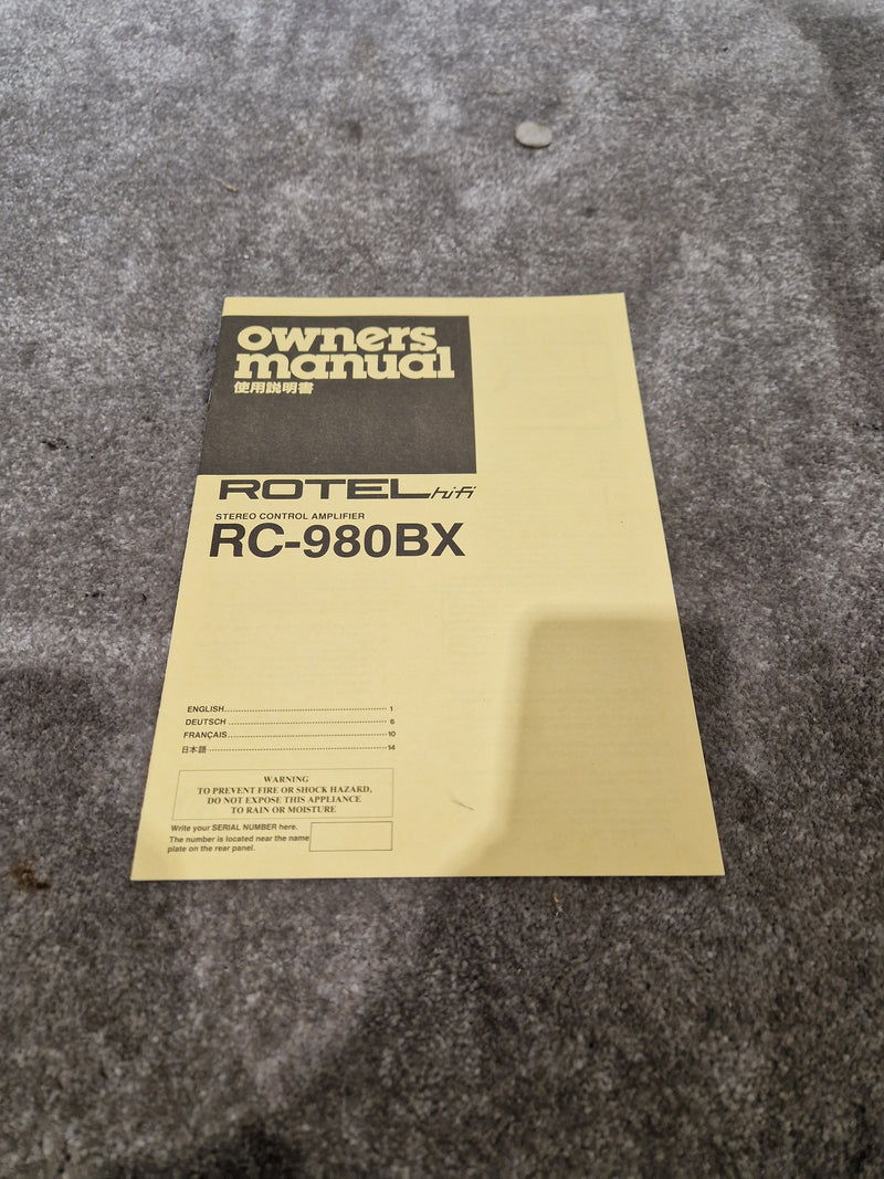 Rotel RC980BX With Rotel RB970BX - High-Fidelity Preamp/Amplifier - Excellent w/ Power Supply - Image 11