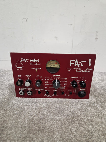 TLAudio Fatman Stereo Valve Compressor - Tube Dynamics Processor - Excellent w/ Power Supply