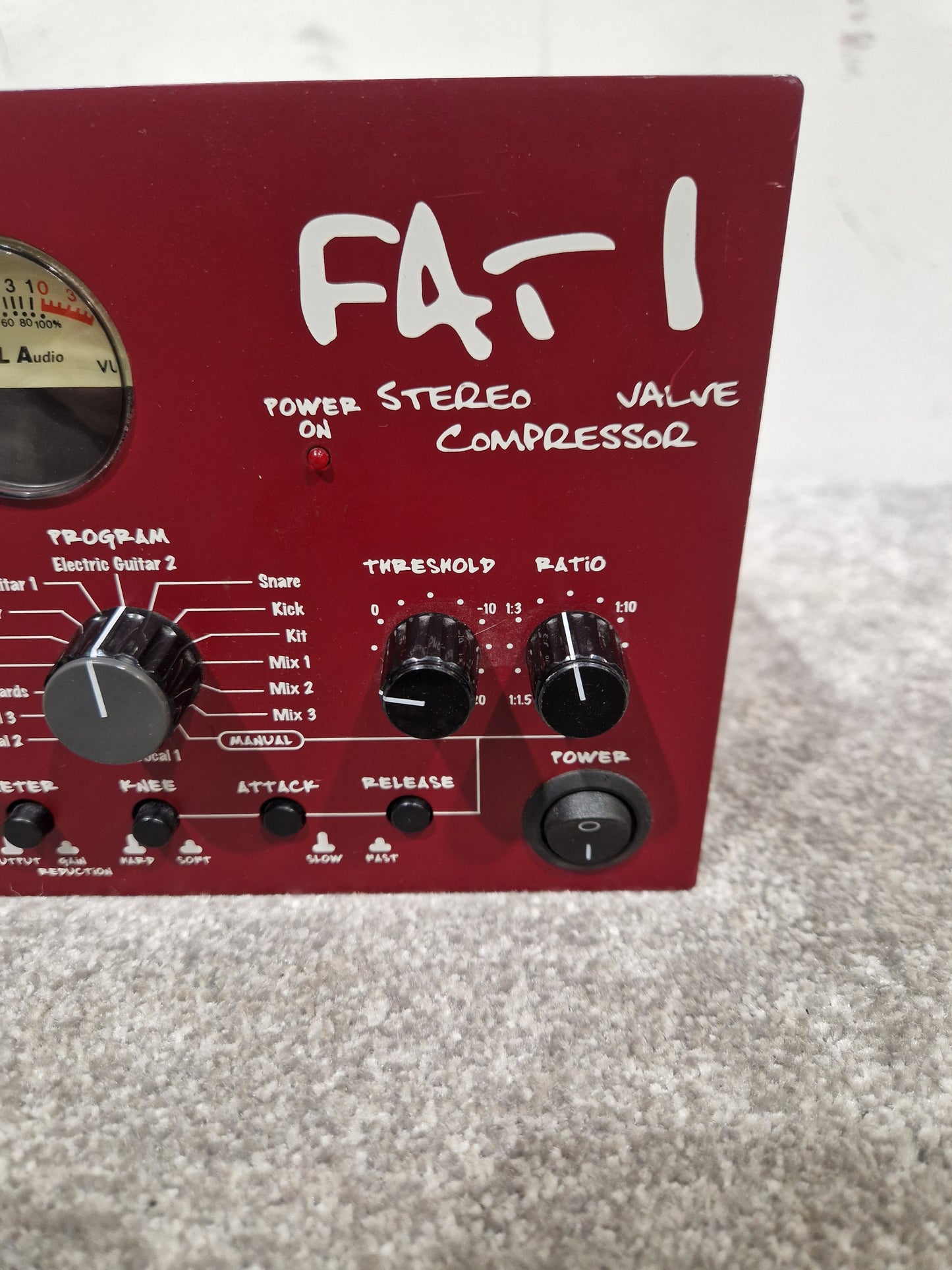 TLAudio Fatman Stereo Valve Compressor - Tube Dynamics Processor - Excellent w/ Power Supply