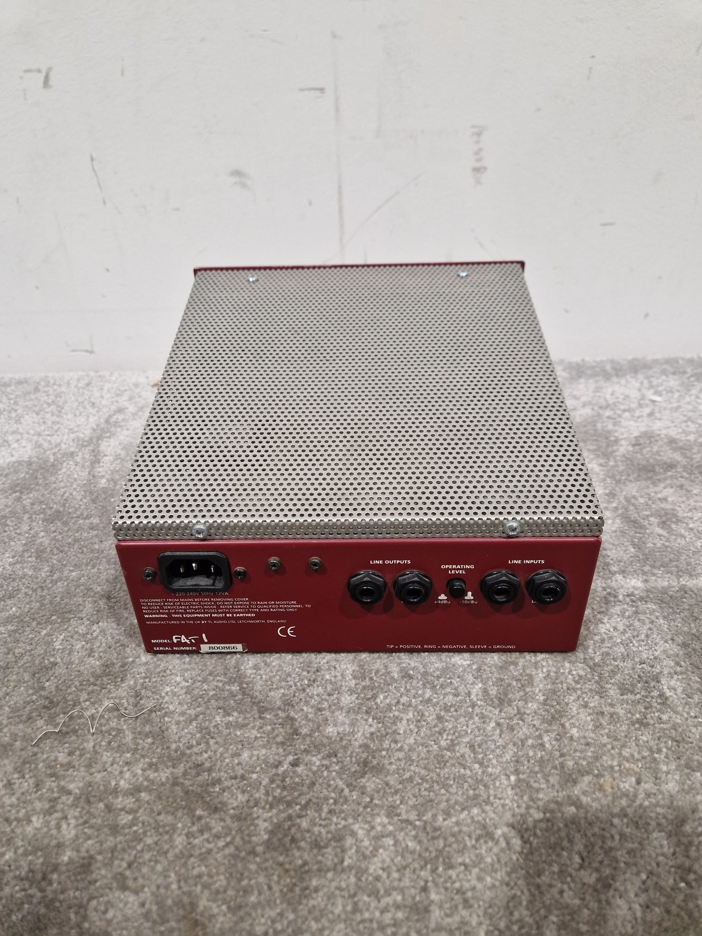 TLAudio Fatman Stereo Valve Compressor - Tube Dynamics Processor - Excellent w/ Power Supply