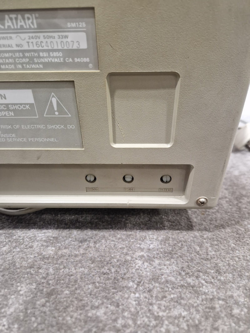 Atari SM125 - High-Resolution Monochrome Monitor - Very Good w/ Power Supply - Image 7