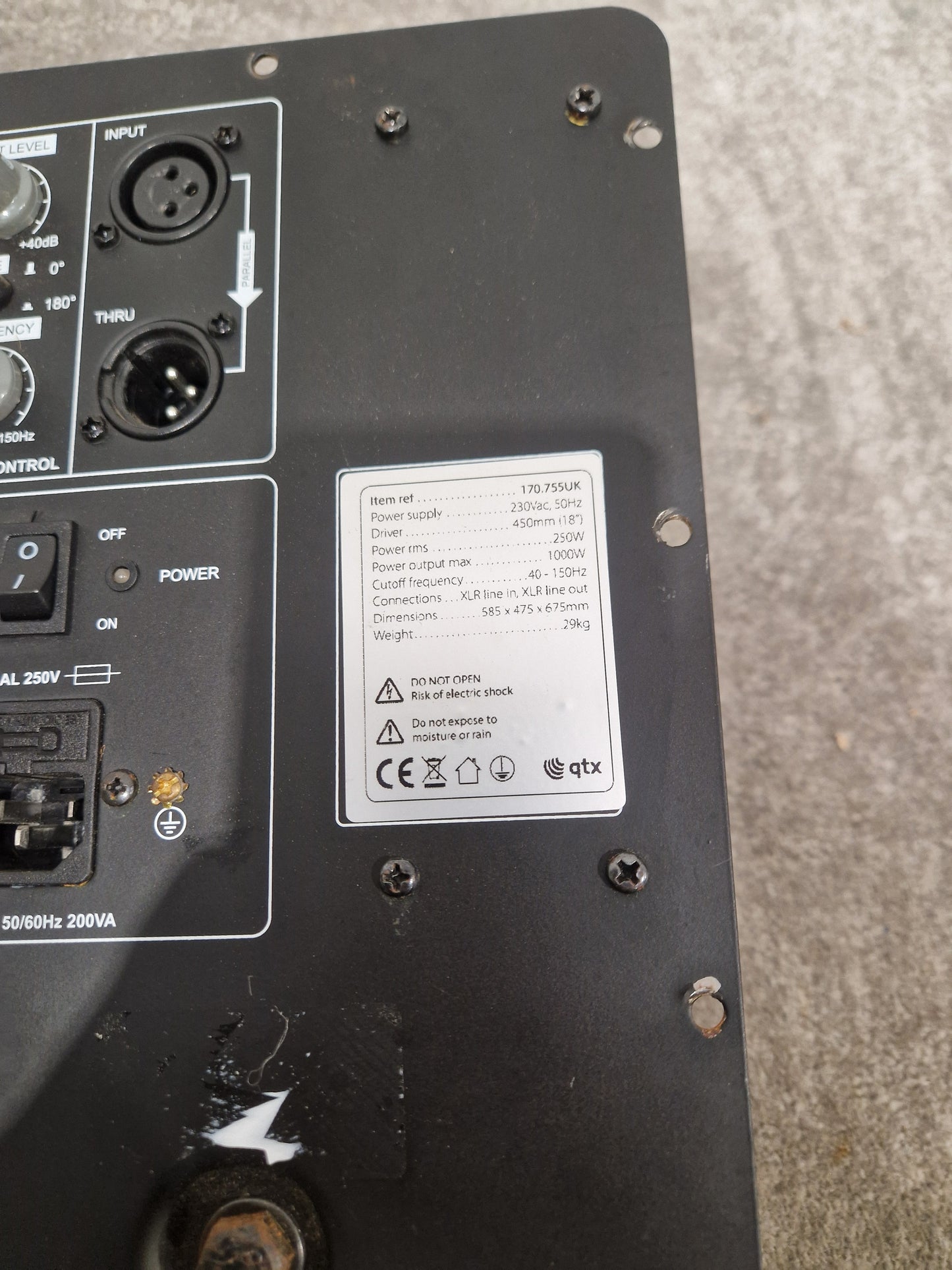 QTX 170.755uk Speaker Motherboard - Precision Audio Control - Excellent