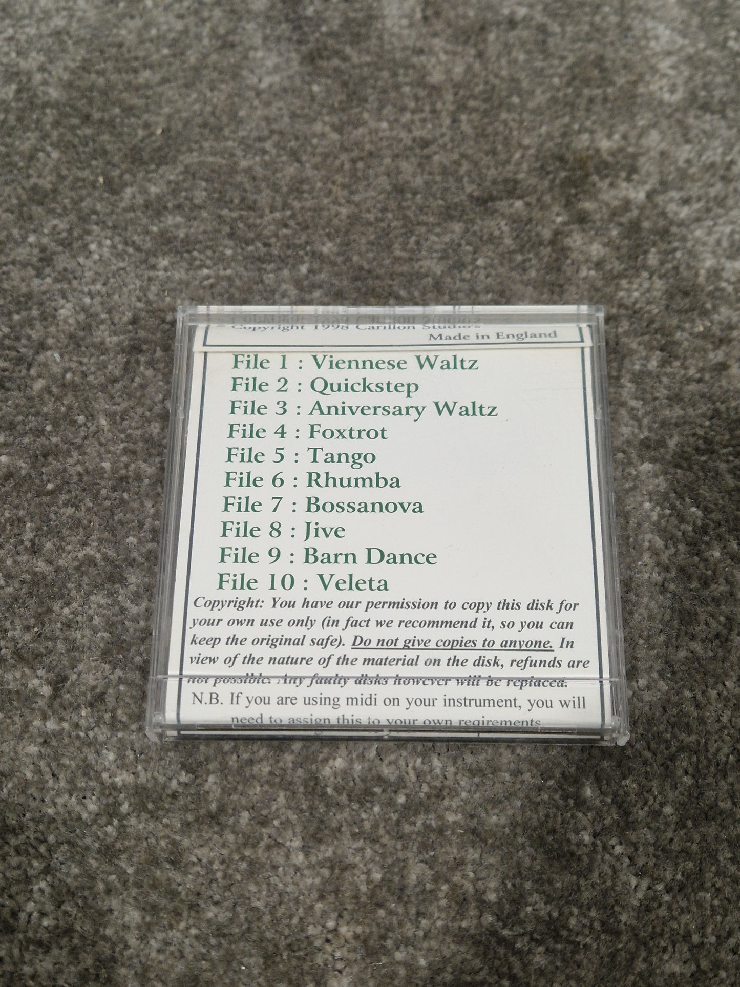 Technics Strict Tempo Vol 2 For Technics Kn1400-7000 - Performance Accompaniment - Excellent