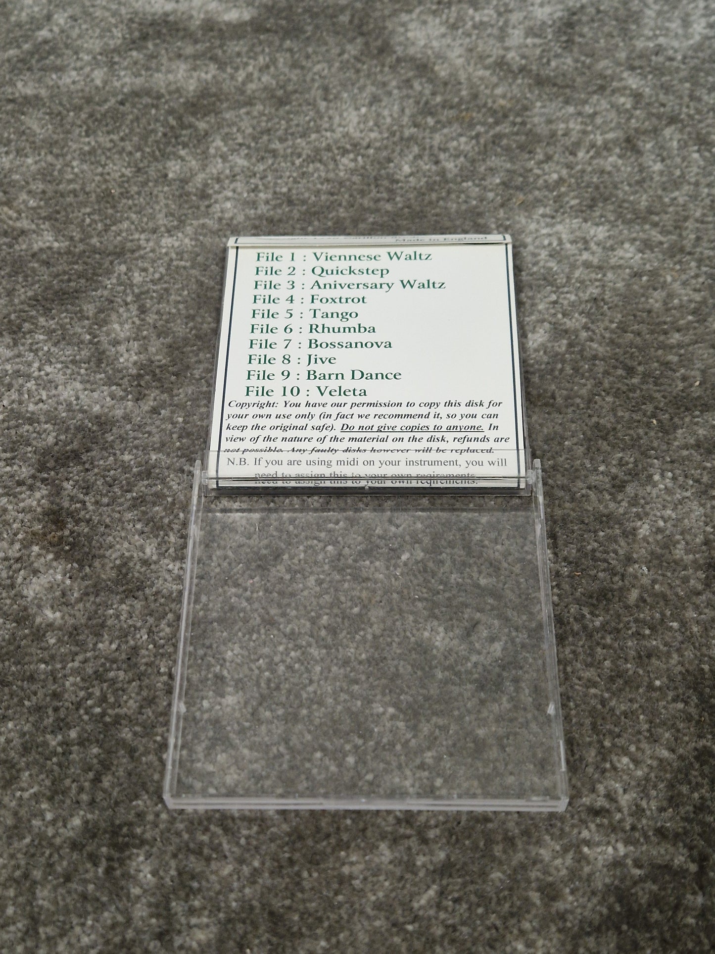 Technics Strict Tempo Vol 2 For Technics Kn1400-7000 - Performance Accompaniment - Excellent