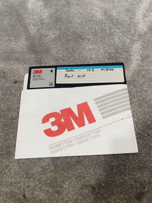 Soda – Britpop Band Collectible Studio Floppy Disk – Very Good w/ Handwritten Project Label