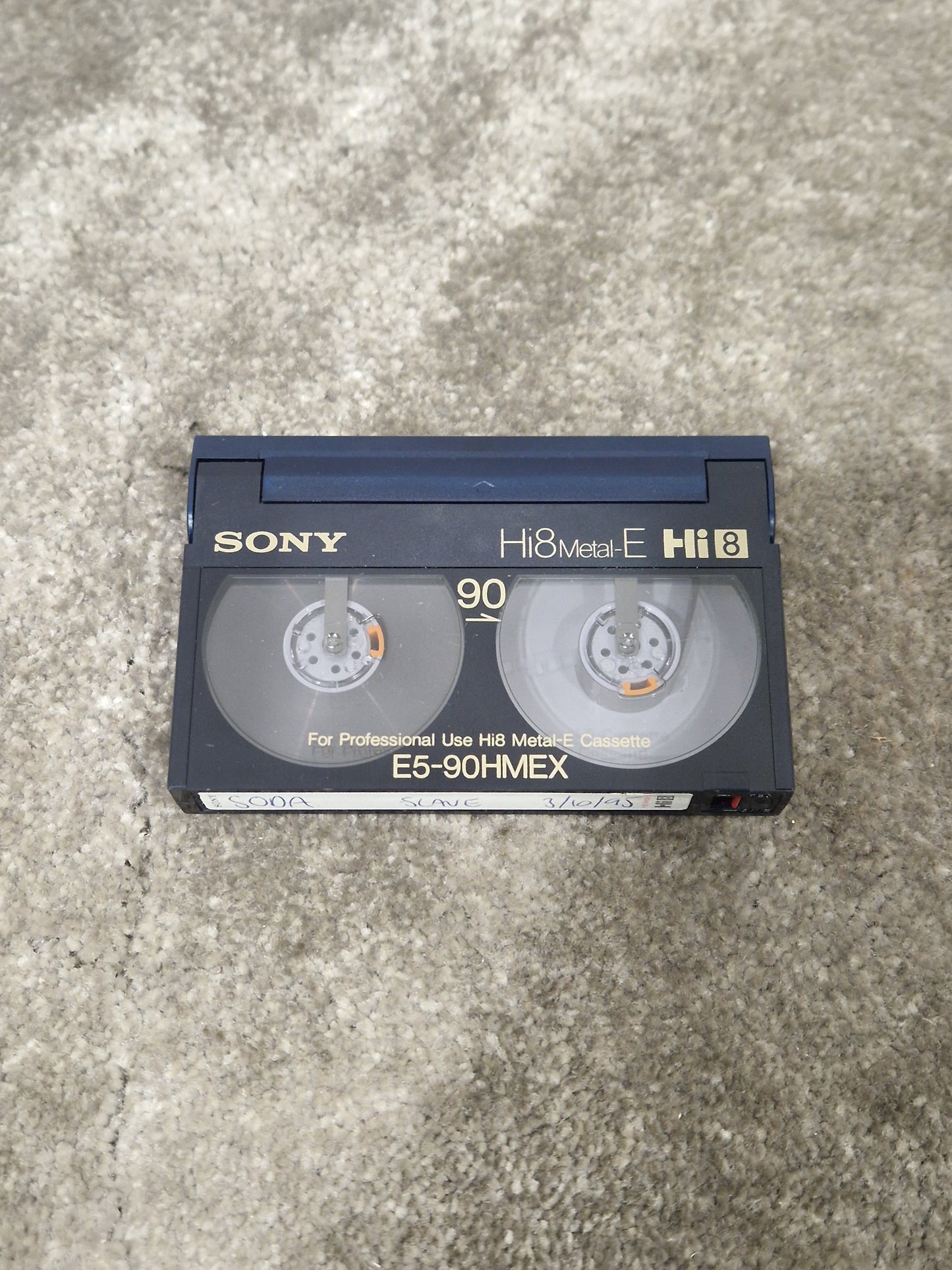 Soda – Britpop Band Collectible Sony Hi8 PCM Tape – Very Good w/ Vocal Backup Label