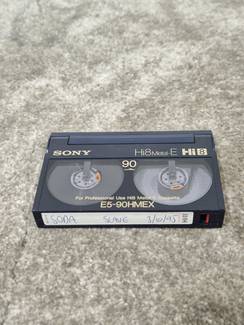 Soda – Britpop Band Collectible Sony Hi8 PCM Tape – Very Good w/ Vocal Backup Label - Image 3