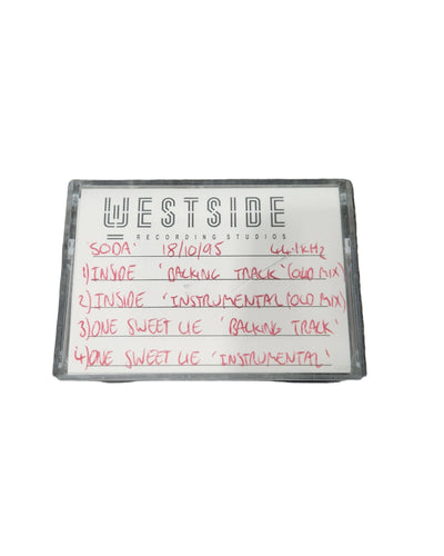 Soda – Britpop Band Collectible AMPEX DAT “Backing Tracks 3” – Excellent w/ Original Master Label & Studio Notes