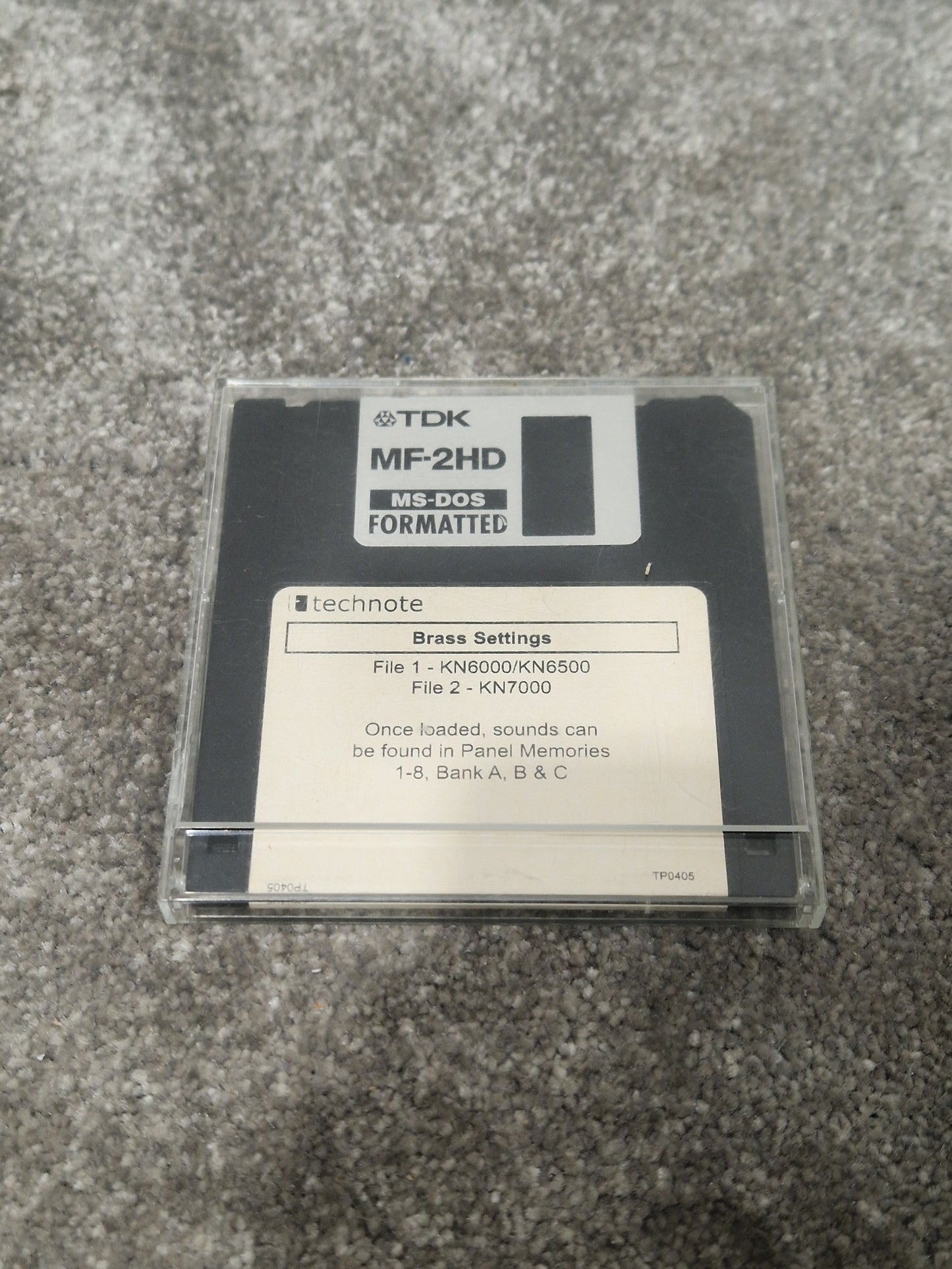 Technote TDk Brass Settings For Technics Kn6000-7000 - Custom Sound Library - Excellent