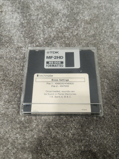 Technote TDk Brass Settings For Technics Kn6000-7000 - Custom Sound Library - Excellent