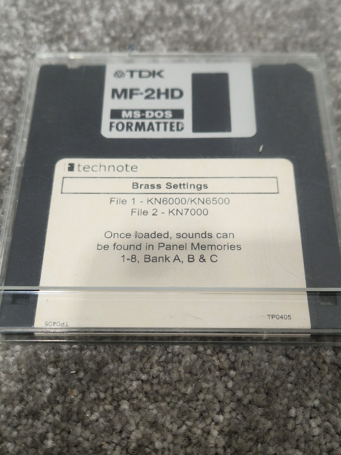 Technote TDk Brass Settings For Technics Kn6000-7000 - Custom Sound Library - Excellent