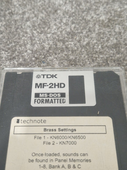 Technote TDk Brass Settings For Technics Kn6000-7000 - Custom Sound Library - Excellent