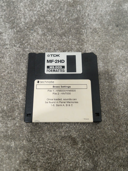 Technote TDk Brass Settings For Technics Kn6000-7000 - Custom Sound Library - Excellent