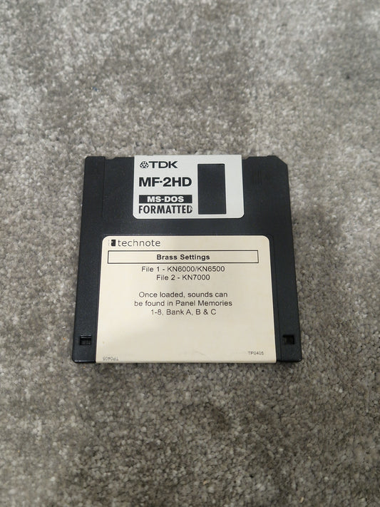 Technote TDk Brass Settings For Technics Kn6000-7000 - Custom Sound Library - Excellent