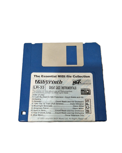 Technics Great Jazz Instruments Floppy Disc - Vintage Sound Library - Excellent