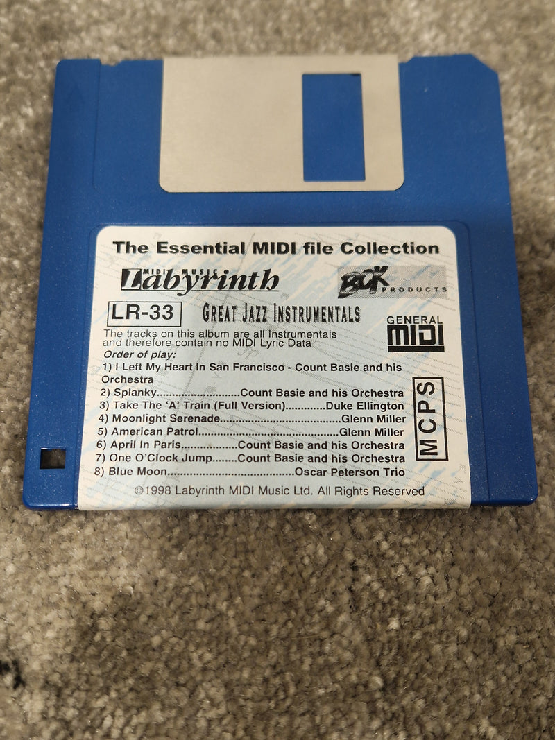 Technics Great Jazz Instruments Floppy Disc - Vintage Sound Library - Excellent - image 2
