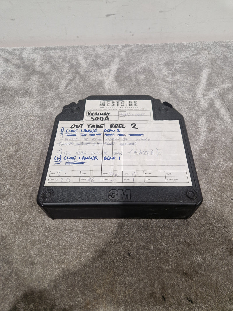 Soda – Britpop Band Collectible Westside Outtake Reels #1 & #2 – Very Good w/ Handwritten Studio Notes - Image 4