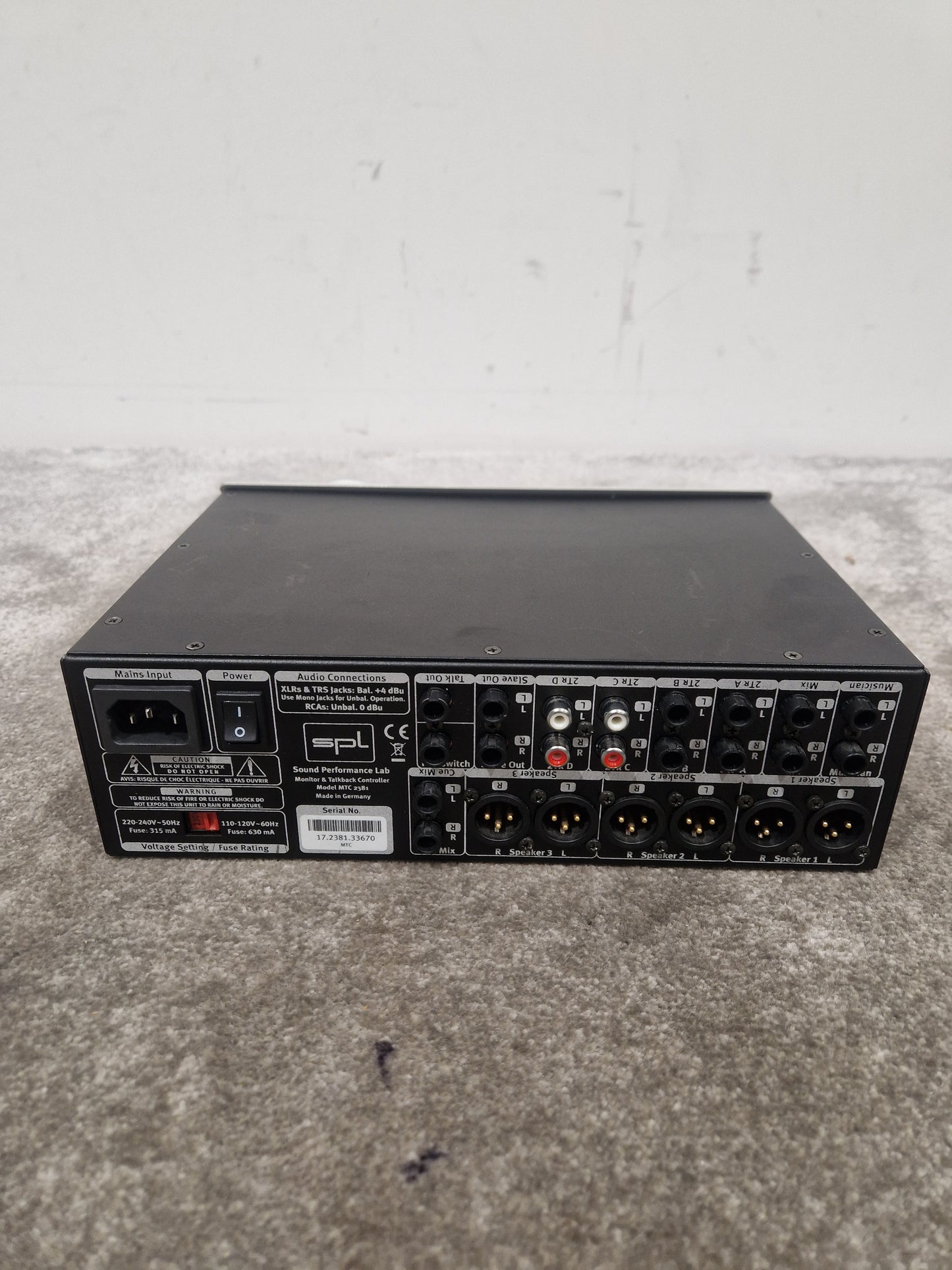 SPL 2381 - Stereo Monitor Controller - Excellent w/ Power Supply