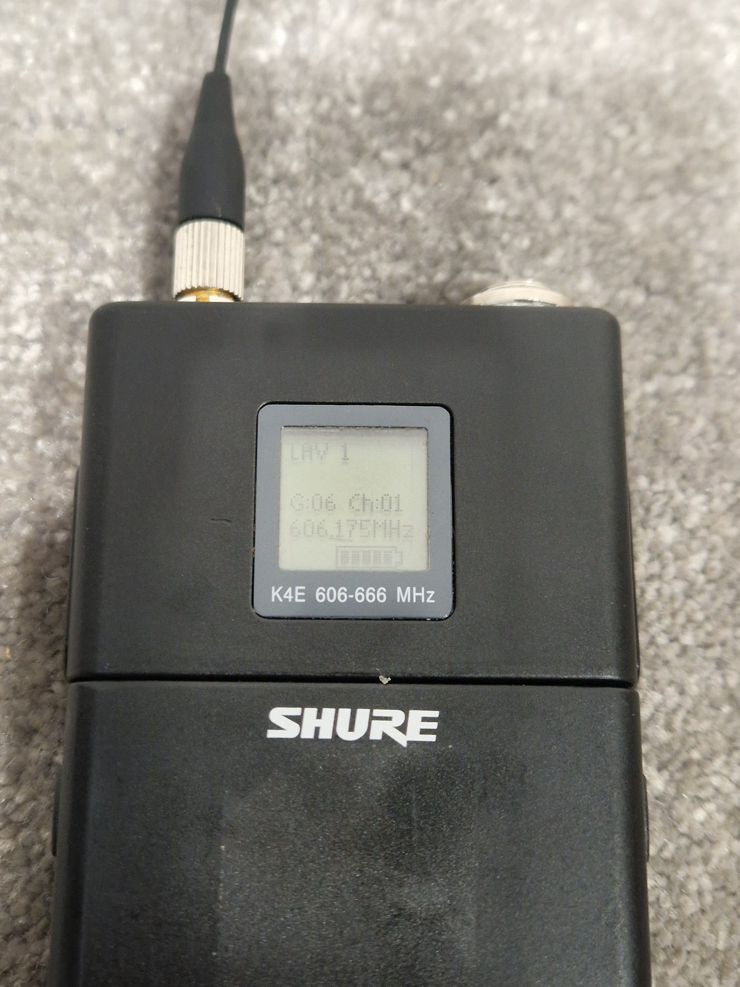 Shure K4E Radio Transmitter - Professional Broadcast Quality - Excellent