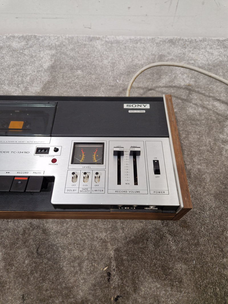 Sony TC-134 SD Stereo Cassette-Corder - Portable Audio Recorder - Very Good - Image 10
