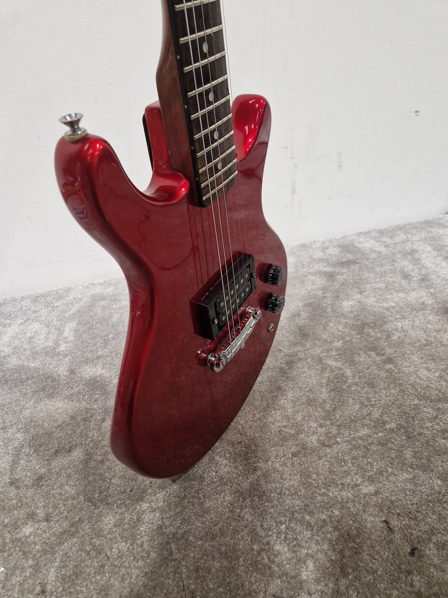 1989 Encore EG50MR - Solid Body Electric Guitar - Very Good w/ Guitar Cable