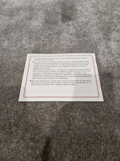 Moeck 249 Rottenburgh - Baroque Recorder - Excellent w/ Hard Case