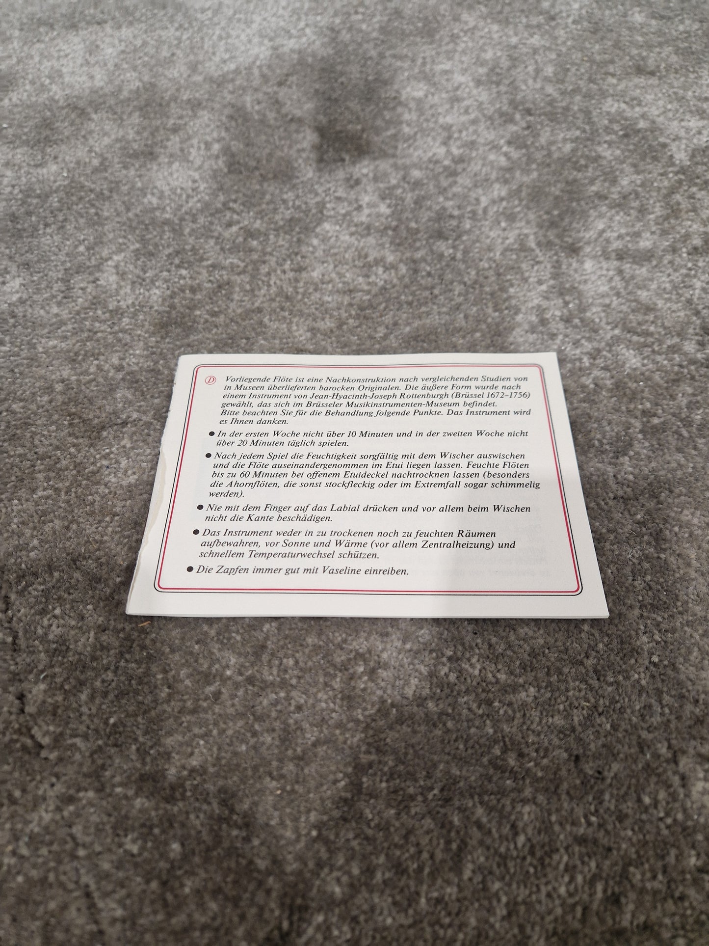 Moeck 249 Rottenburgh - Baroque Recorder - Excellent w/ Hard Case