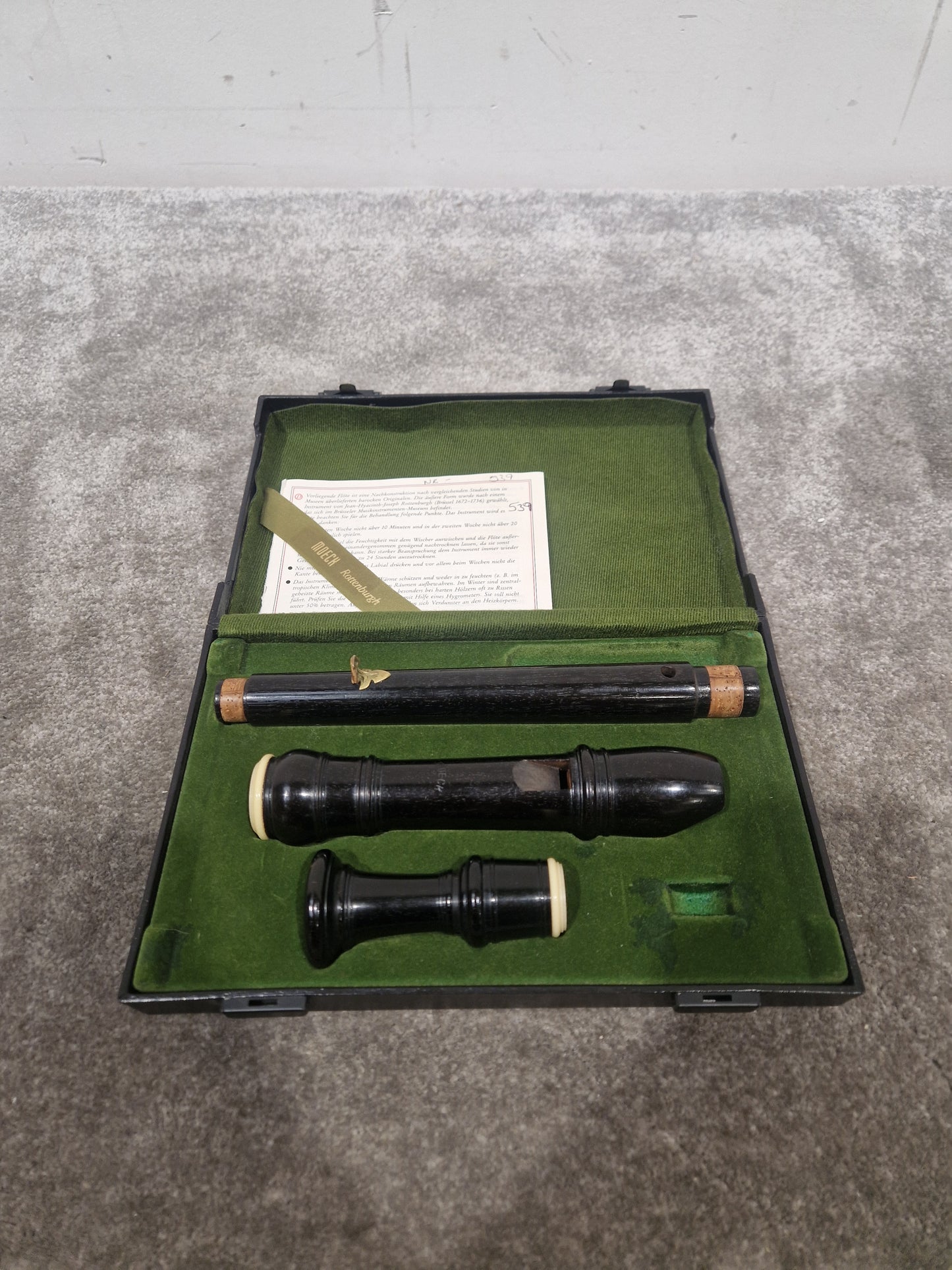 Moeck 539 - Baroque Alto Recorder - Excellent w/ Hard Case