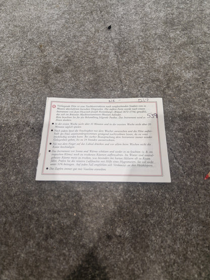 Moeck 539 - Baroque Alto Recorder - Excellent w/ Hard Case