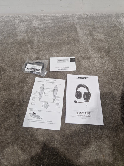 Bose A20 - Active Noise Cancelling Headset LEMO plug - Mint w/ Original Box & Soft Case