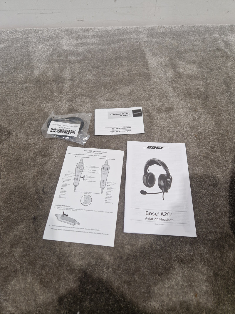Bose A20 - Active Noise Cancelling Headset LEMO plug - Mint w/ Original Box & Soft Case - Image 3