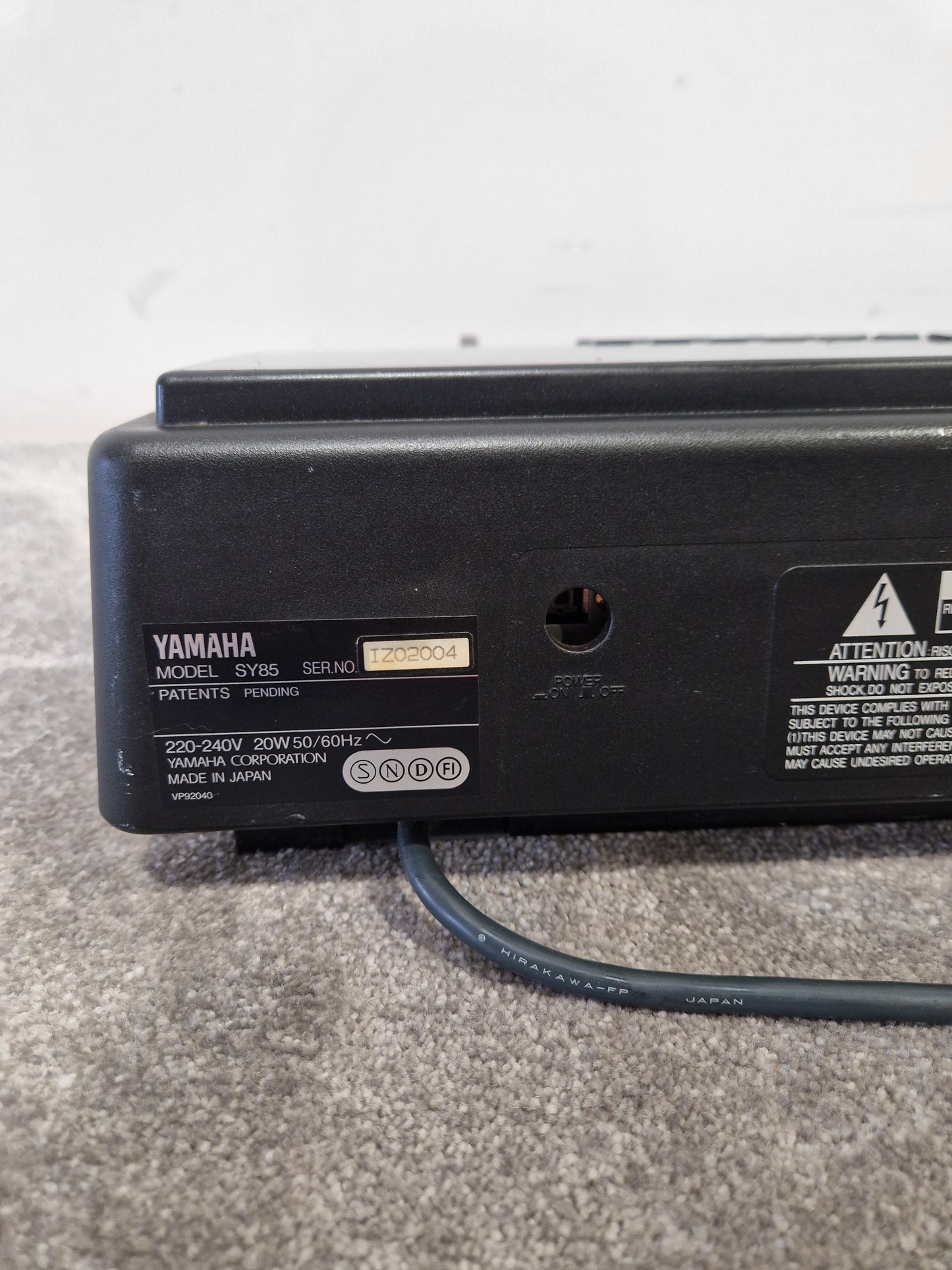 YAMAHA SY85 - Advanced Music Workstation - Fair w/ Power Supply